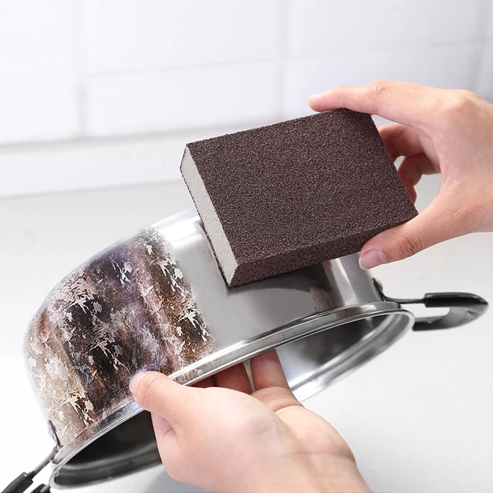 

Emery Sponge Eraser for Removing Rust Cleaning Cotton Gadget Descaling Wipe Clean Rub Pot Home Kitchen Tools Myth Cloth