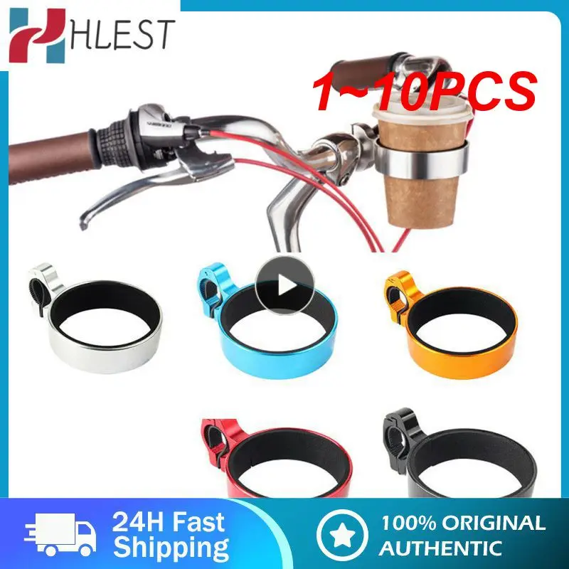 

1~10PCS Aluminum Alloy Cup Holder Bike Coffee Drink Cup Handlebar Mount Stand Bike Water Bottle Cage Bracket