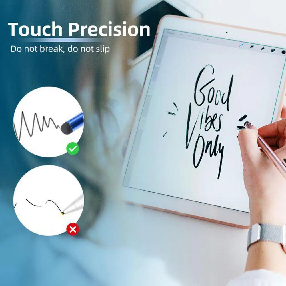 

5 Pcs Universal 2 In 1 Stylus Drawing Tablet Pens Capacitive Screen Pen For Mobile Android Phone Pencil Accessories I4n0