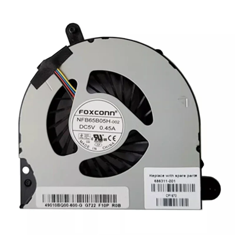 Новый оригинальный вентилятор охлаждения процессора для HP 8560p 6560b 6565b 8560b 8570p 8560w