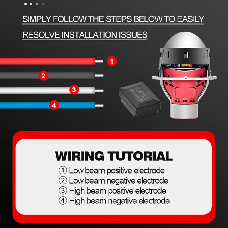 3-дюймовый объектив проектора AFS Bi Led с Hella 3R G5 Автоматический светодиодный фонарь