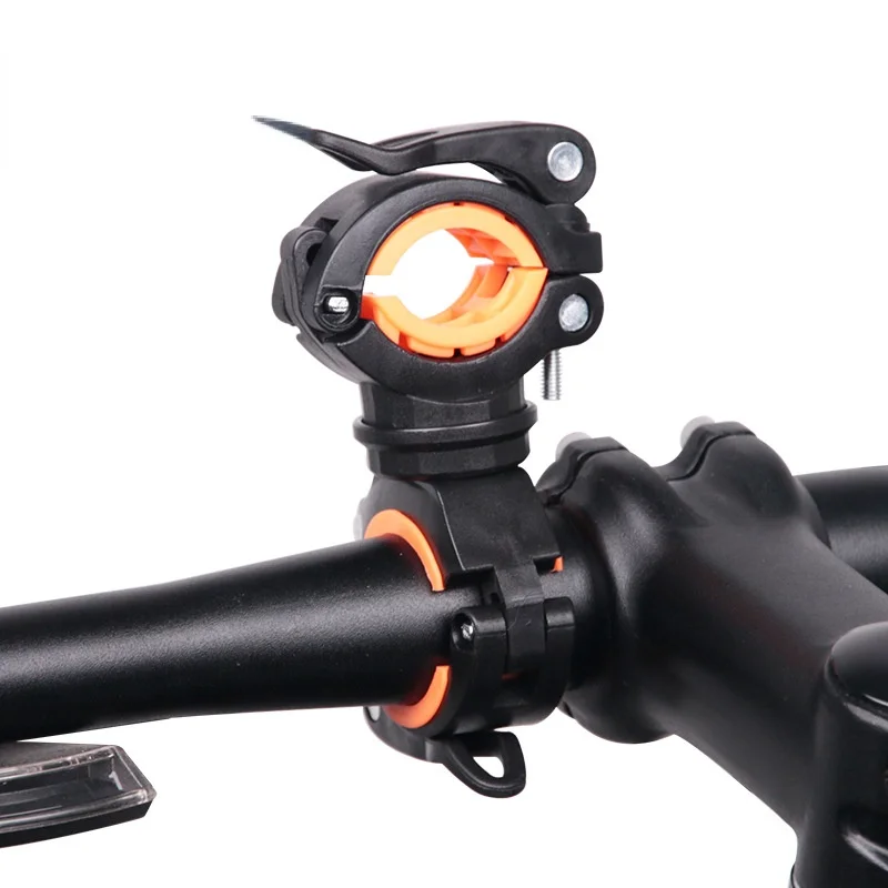 

Bicycle Light Bracket Bike Lamp Holder LED Torch Headlight Pump Stand Quick Release Mount 360 Degree Rotatable HLD-211