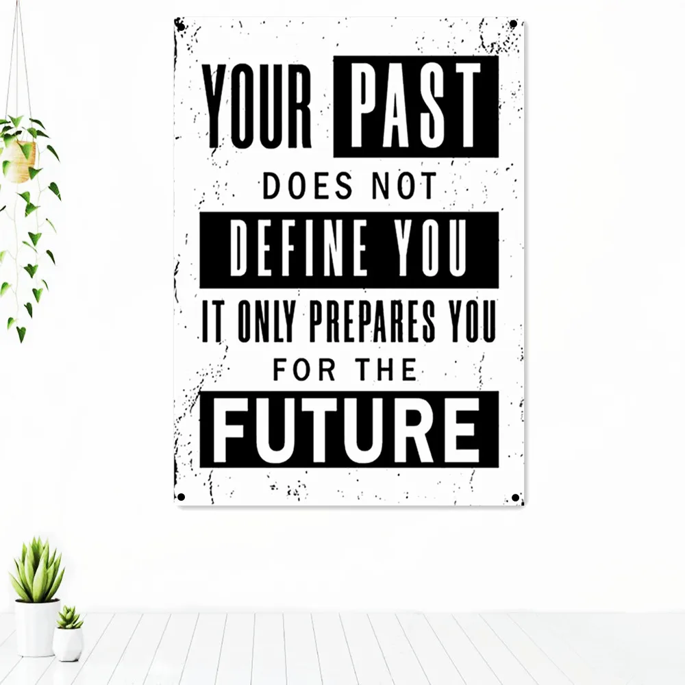 

PREPARES YOU FOR THE FUTURE. Inspirational Quote Posters Tapestry Canvas Art Painting Wall Decor Banners Flag for Bedroom Office