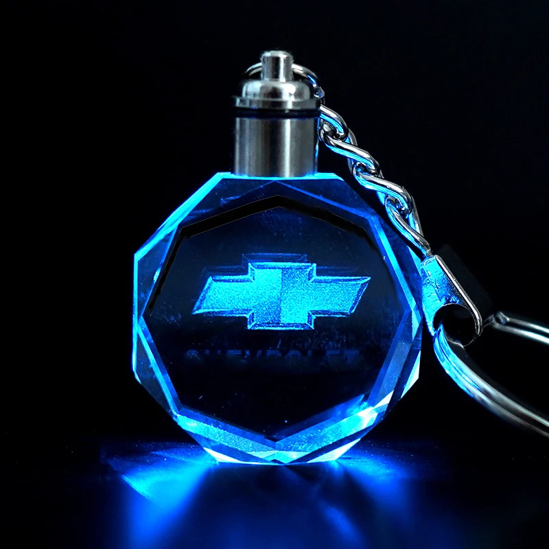 

Светодиодный автомобильный брелок для ключей, подвеска для Chevrolet Corvette Cruze Aveo Malibu Captiva Lacetti Niva Cavalier Silverado, держатель для ключей