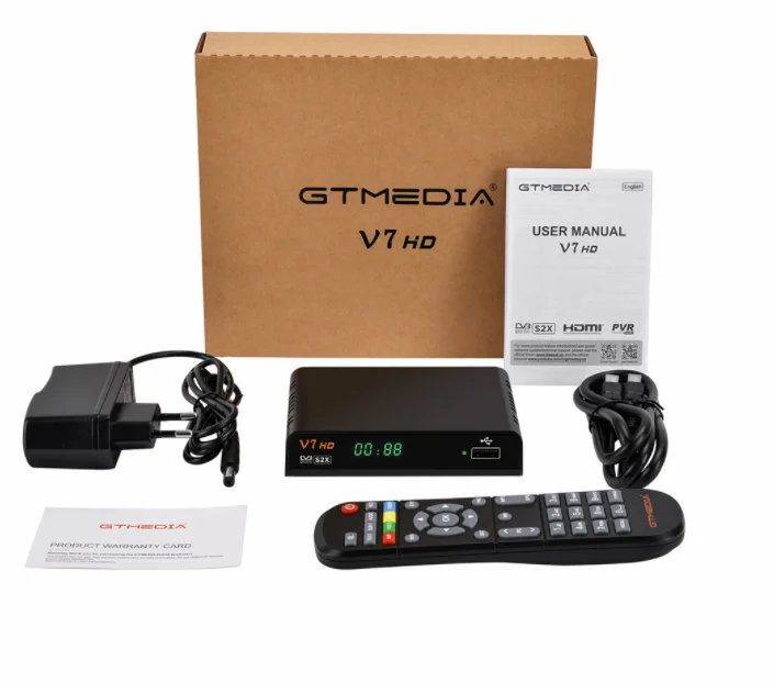 GTmedia V9 Prime Satellite Receptor Support DVB S/S2/S2X Card Xstream Smart Online TV APP Built-in 2.4G WIFI gtmedia v8x | Электроника