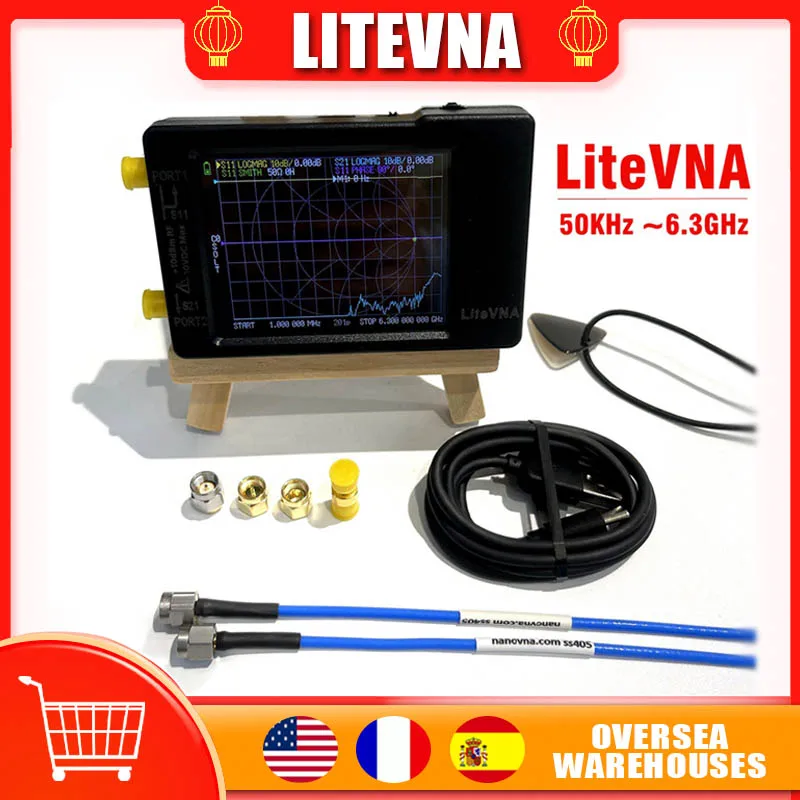 

Портативный анализатор спектра LiteVNA, 6 ГГц, с дисплеем 2,8 дюйма