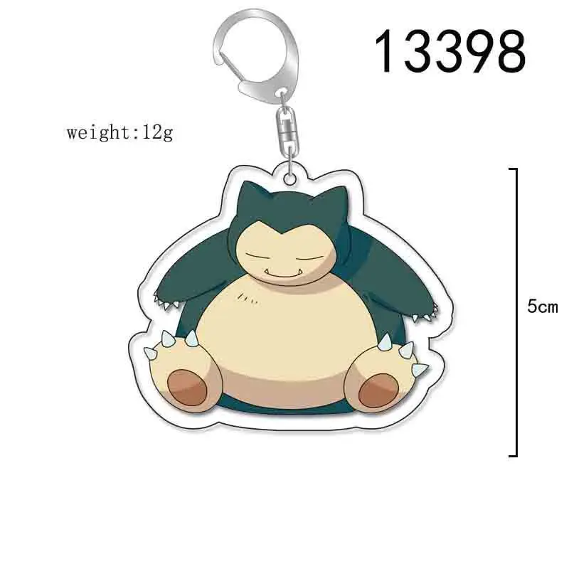 Фото Акриловый брелок Pokemon Ins Anime с Пикачу, Чармандером, Бульбазавром, Псайдаком, Иви для школьных сумок, рюкзаков и ранцев №3