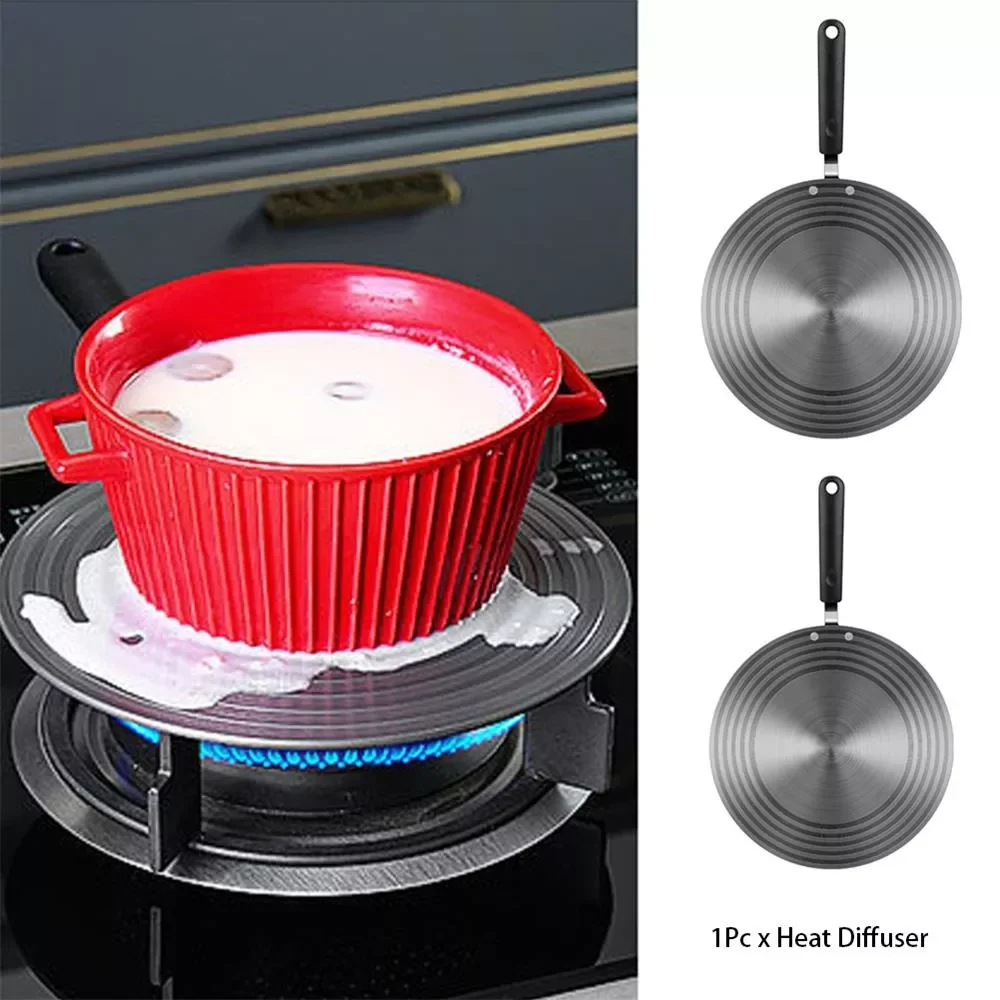 

Anti-Burning Black Thawing Plate Anti-Overflow Pot Gas Stovetop Fire-Proof Heating Heat Conduction Plate Bracket Gas Stove Pad