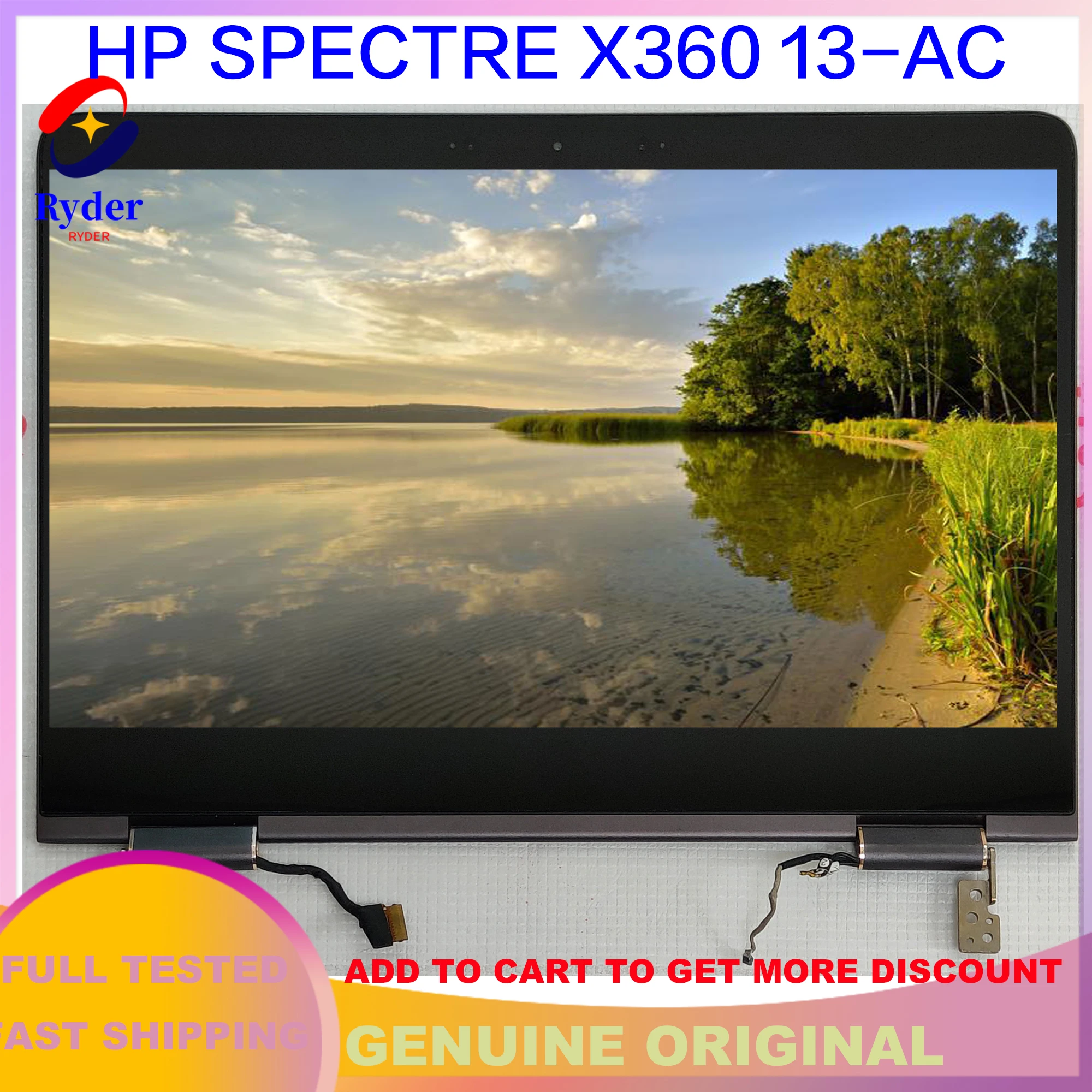 

Original For HP Spectre X360 13-AC 13-ac015TU 13-ac000nc 13-ac001ur TPN-Q178 LCD Toush Screen Assembly 918030-001 5CD7337N30