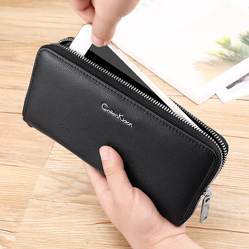 Новое поступление 2022 кожаные мужские кошельки вместительный кошелек для