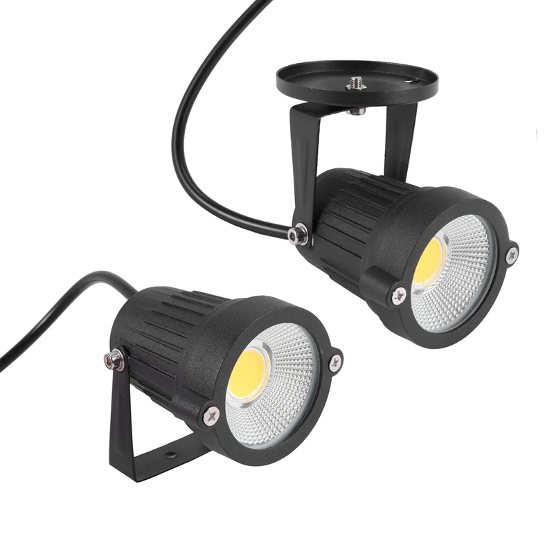 

New 2X COB 3W 12V LED Lawn Light Waterproof LED Spotlight Garden Garden Light Outdoor Spotlight (No Pillars, Warm Colors)