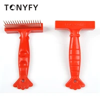 pets cats brush fur knot cutter dog grooming shedding tools pet cat hair removal comb brush double sided pet products comb