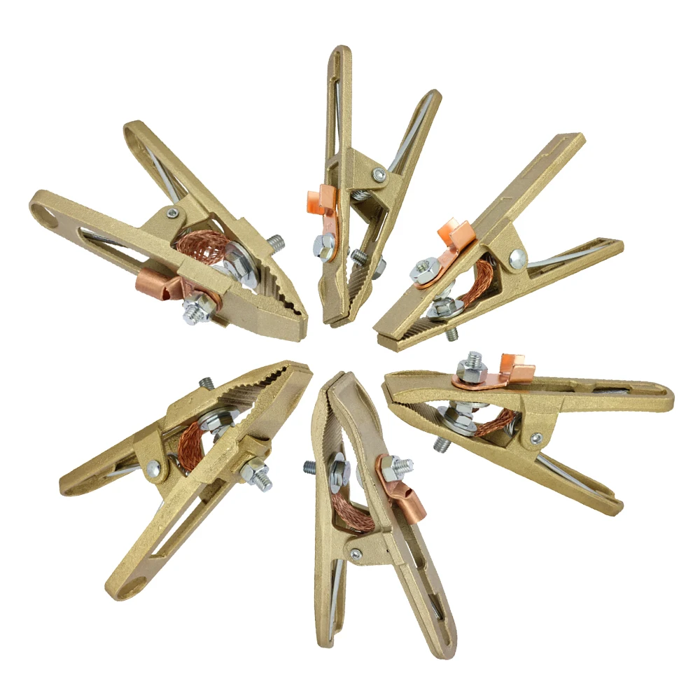 Сверхмощный заземляющий медный зажим для сварочной резки 260A 300A 400A 500A 600A 800A полный