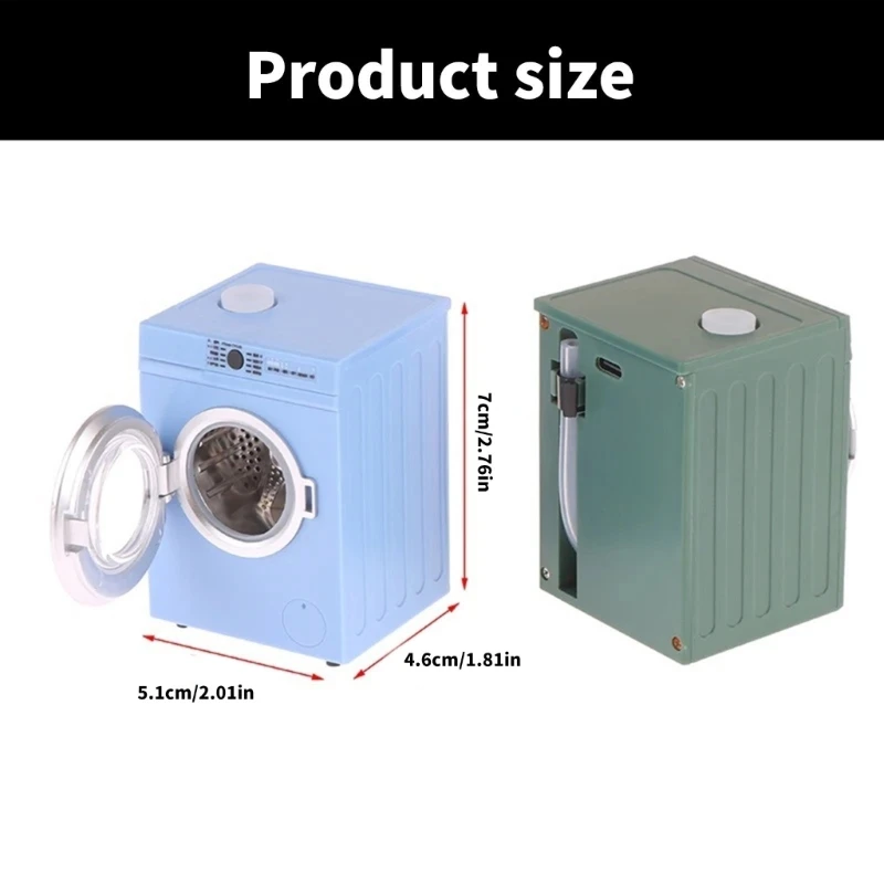 Миниатюрная стиральная машина для кукольных домиков масштаб 1 12 реалистичное