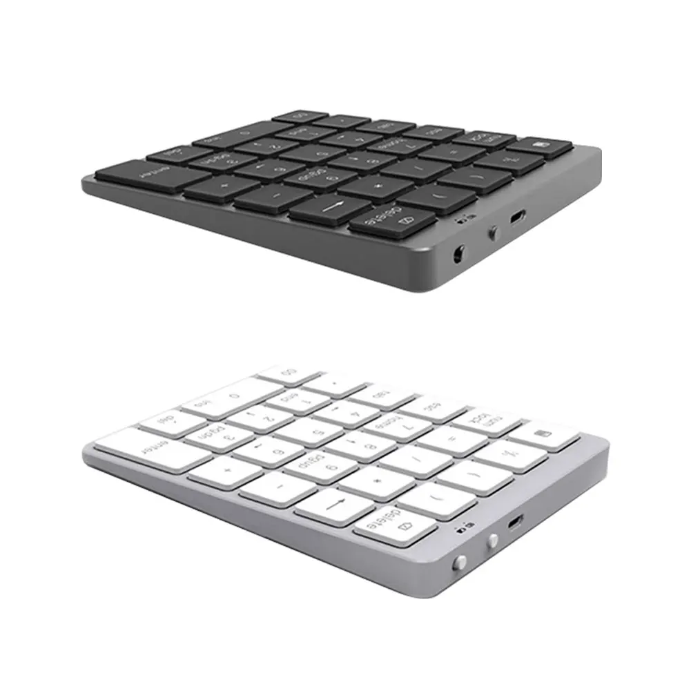 

Portable Mini Wireless Numeric Keypad 28 Keys for Accounting Ultra Slim Laptop Desktop Notebook Computer Digital Keyboard Numpad