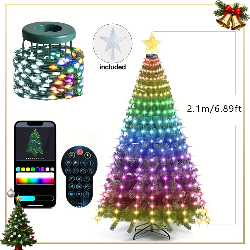 

SuperRGB Светодиодные гирлянды для елки 400 LED 16 млн цветов