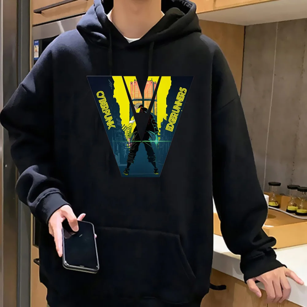 

Cyberpunk Edgerunners hoodies women 2023 anime pulls female 90s sweatshirts