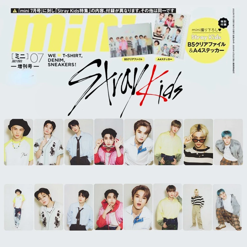 

8pcs/set KPOP STRAY KIDS JAPAN Mini Magazine PhotoCard Smallcard LOMOcard New Korea Group Thank You Card K-POP SK FELIX IN HAN