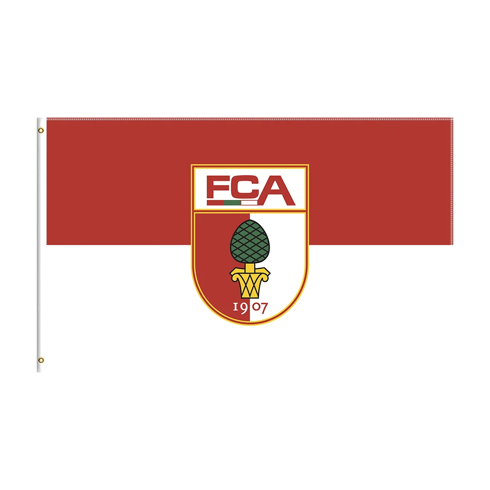 

3x5 Ft Augsburg Flag Polyester Printed Football Team Banner For Decor