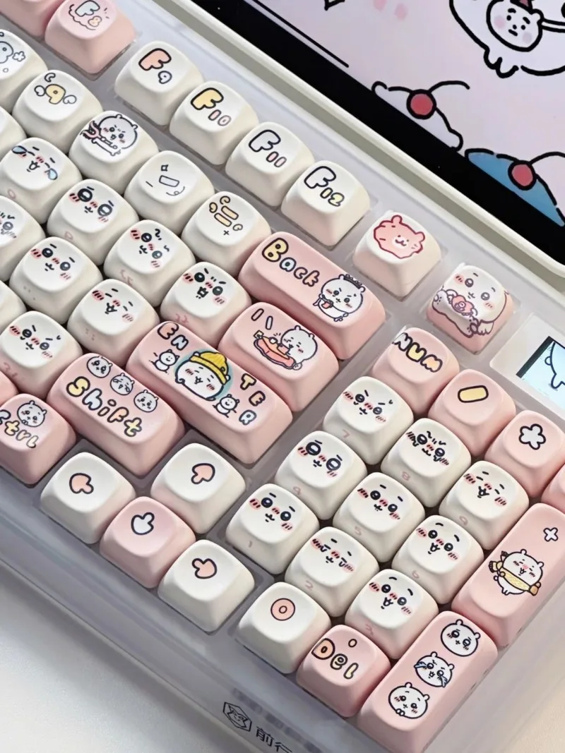Miniso Chikawas Keycap Usagi Hachiware MOA 131 клавиша Механическая клавиатура на заказ MX Switch Подарок