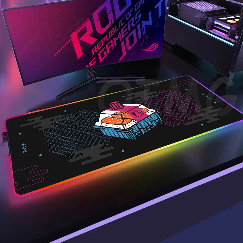

Дизайнерский коврик для мыши с клавишами RGB, игровые коврики для мыши, коврик для мыши, нескользящий коврик для клавиатуры, лучший выбор, коврик для мыши XXL, светящийся Настольный коврик