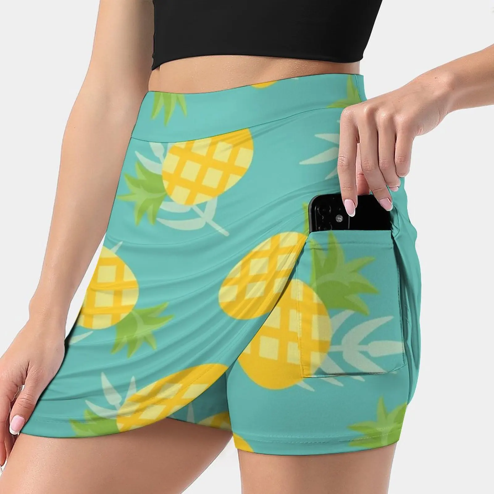 

Tropical Muumuu Pineapples Korean Fashion Skirt Summer Skirts For Women Light Proof Trouser Skirt Pineapple Leaves Leaf Hawaii