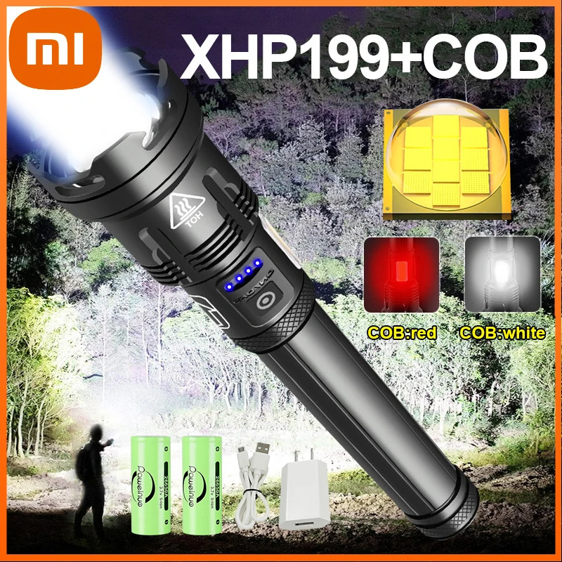 

Xiaomi Newest High Power LED Flashlights Ultra Powerful Led Torch XHP160 USB Rechargeable Tactical Flashlight Hunting Lantern
