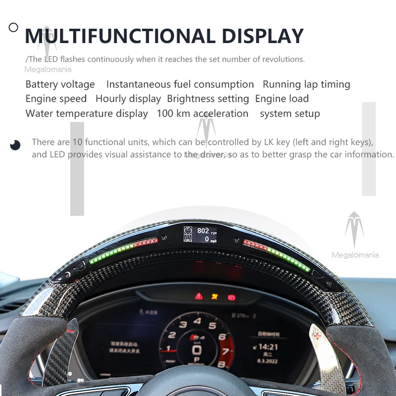 Для Infiniti Q50 Q60 QX50 QX30 Q50L EX QX70 FX Q70L светодиодный рулевое колесо