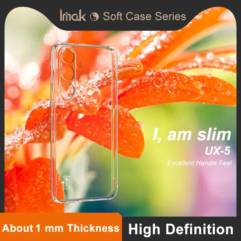Фото Прозрачный мягкий чехол Imak UX-5 из ТПУ для Samsung S25 Edge, S25 Ultra, S24+, S24 FE, A57, A37, A17, A07, A56, A26, A36, A16, A06 №5