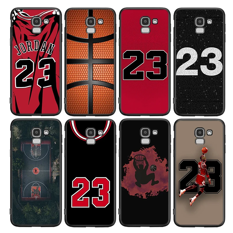 

Black Cover Basketball Number 23 for Samsung Galaxy J8 J7 Duo J6 J5 Prime J4 Plus J3 J2 Core 2018 2017 2016 Phone Case