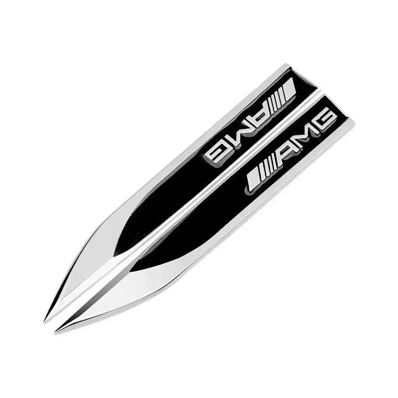 

Для автомобиля AMG для Mercedes benz AMG 2 шт. 3D металлическое автомобильное крыло боковое крыло эмблема значок наклейка для Mercedes benz W203 W204 W205 W210
