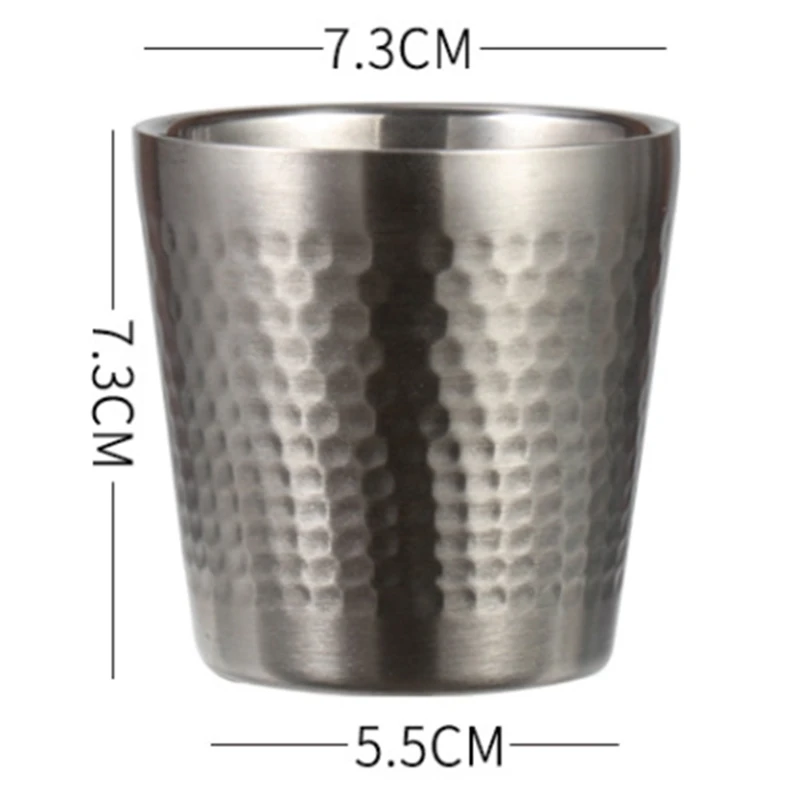 Бокал для коктейля в горошек из нержавеющей стали двухслойный бокал вина