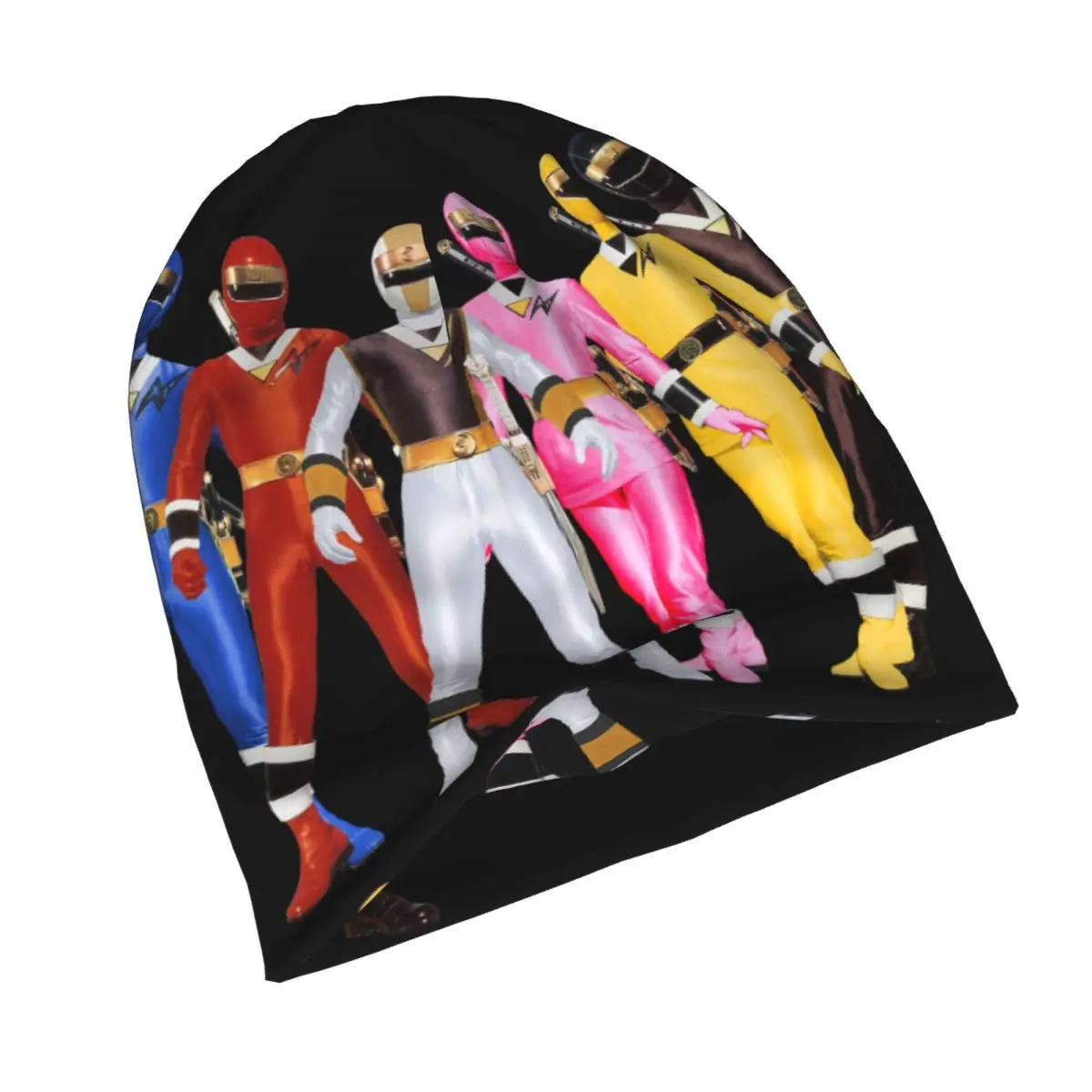 Теплая вязаная шапка Mighty Morphin Power Ranger модная шапка-капот осенне-зимняя уличная