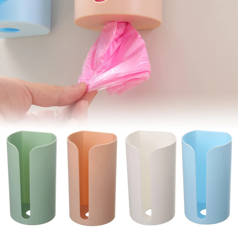 

Trash Bags Storage Box Garbage Bag Dispenser For Kitchen Bathroom Wall Mounted Grocery Bag Holder Kitchen Plastic Bags Container