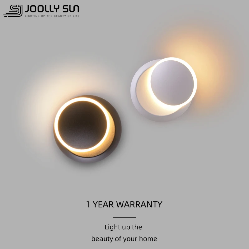 

Joollysun Wall Lights Indoor Lighting Modern LED Wall Sconces For Bedside Adjustable Eclipes Desgin Home Decor Light Fixtures