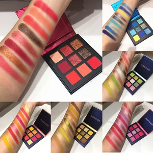 Палитра теней для век с блестками, матовые, нюдовые тени для век, набор для макияжа, металлические дымчатые тени для век, пигментированные, водостойкие