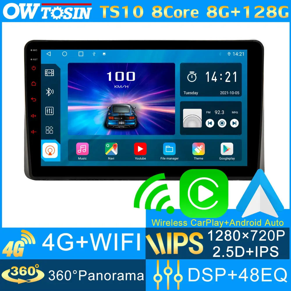 Автомобильный мультимедийный плеер TS10 8 ядер ГБ + 128 IPS 1280*720P Android для Nissan Teana J31 Maxima