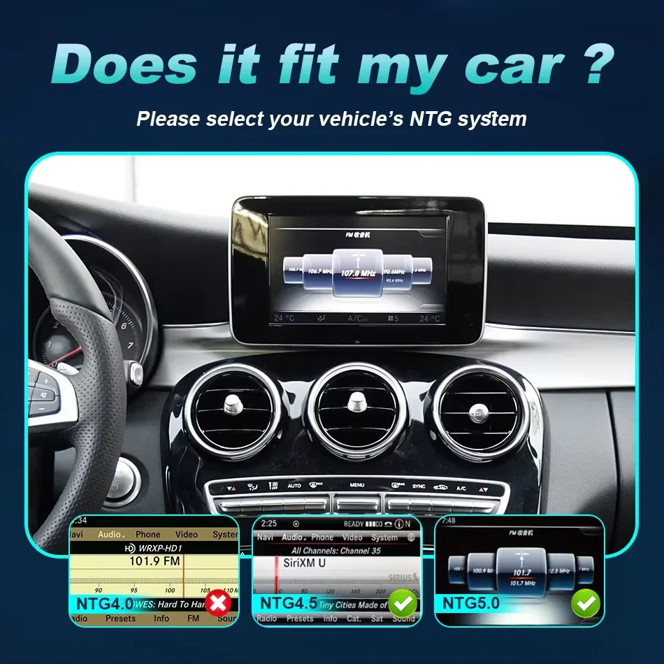 Фото Сенсорный экран Carplay для Mercedes Benz A GLA CLA Class W176 X156 C117 2012-2018, автомобильный мультимедийный плеер, радиоприемник Navi №3
