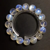 natural moonstone blue light clear barrel beads bracelet 13mm women men fashion jewelry moonstone beads aaaaa
