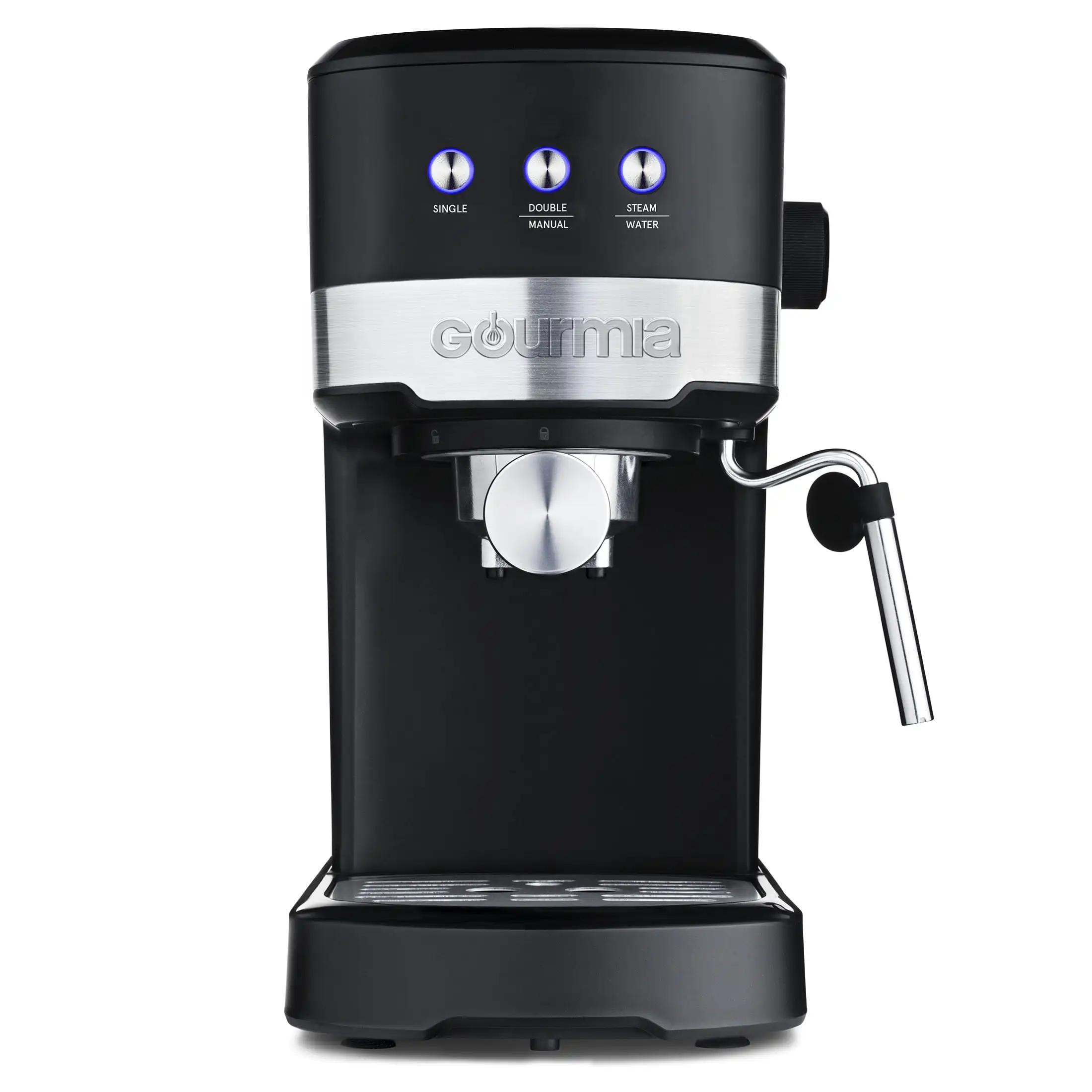 

New Gourmia 1.2L 15 Bar Espresso Maker with Powerful Frothing Wand Black