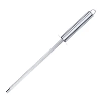 1pc stainless steel sharpener honing steel sharpening rod cooking tool for home