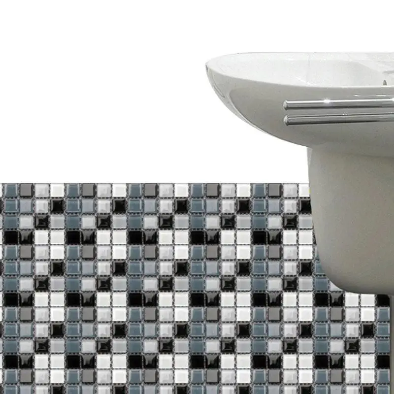 

Crystal Tile Stickers Moisture Proof Peel And Stick Tile With Crystal 10PCS Peel And Stick Backsplash Tile 3D Stick On