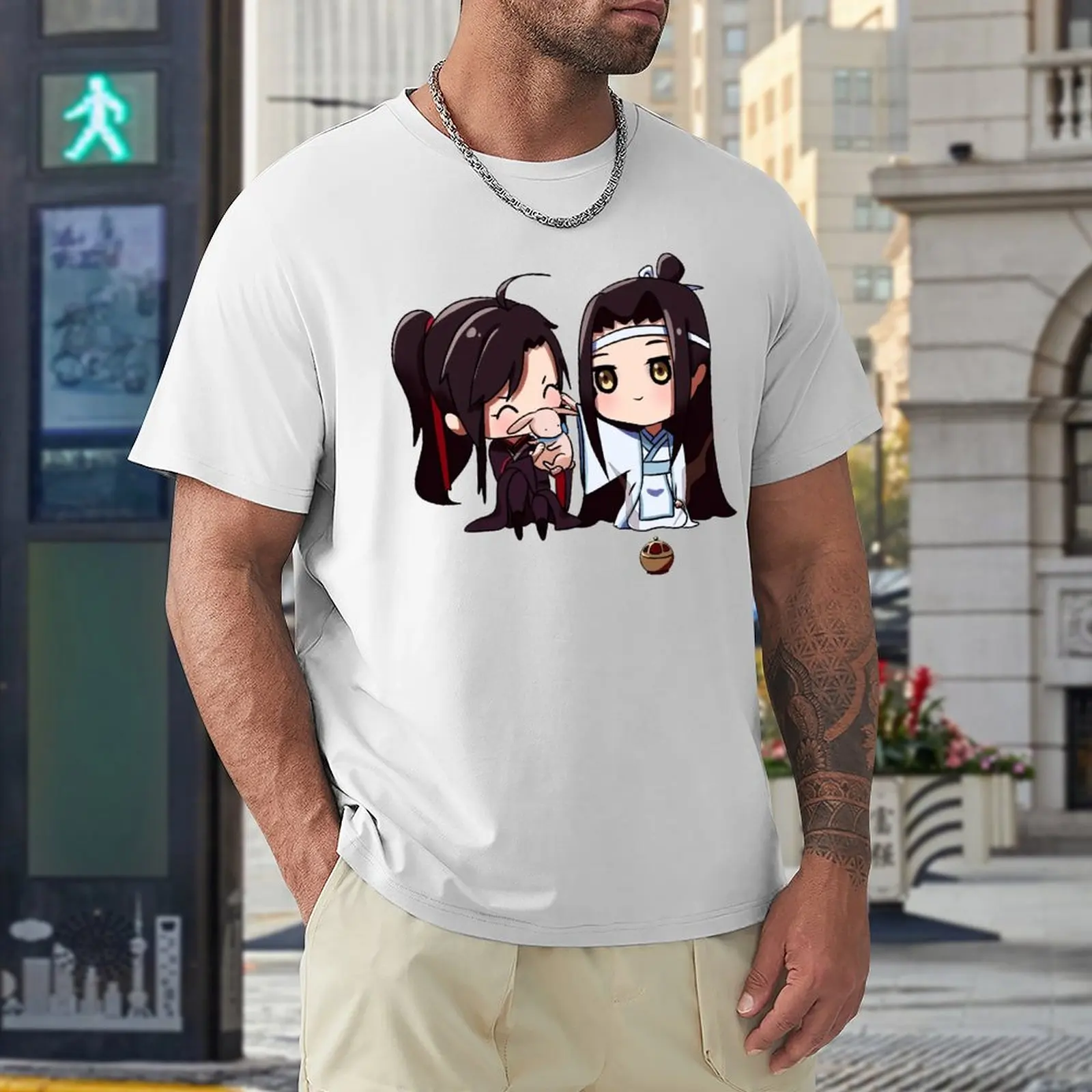 

Novelty Smol Lan Zhan And Wei Ying Top Tee High Grade Home Eur Size