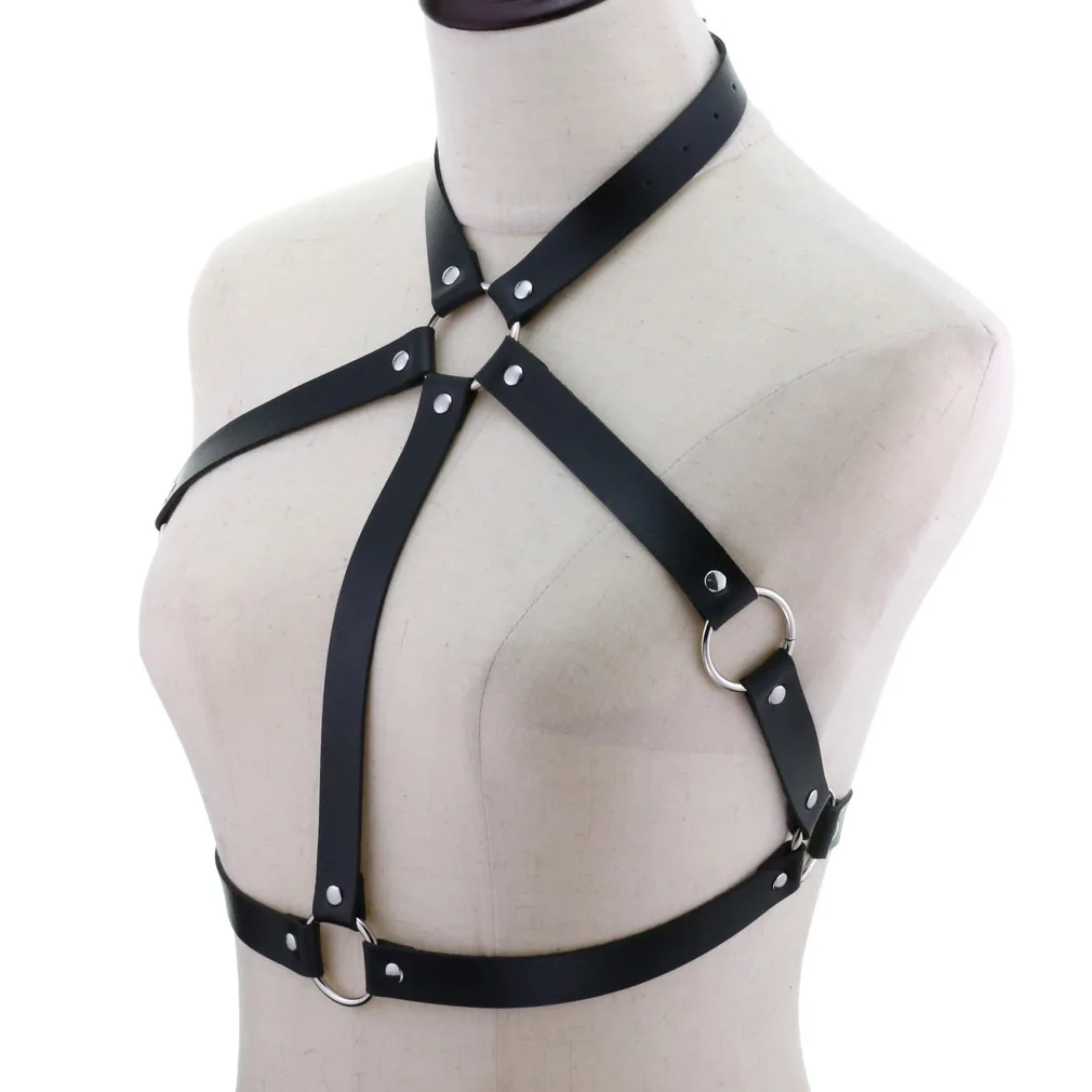 

Women Harness Garter Belt Lingerie Body Buttocks Bondage Leather Leg Harness Belts Suspenders