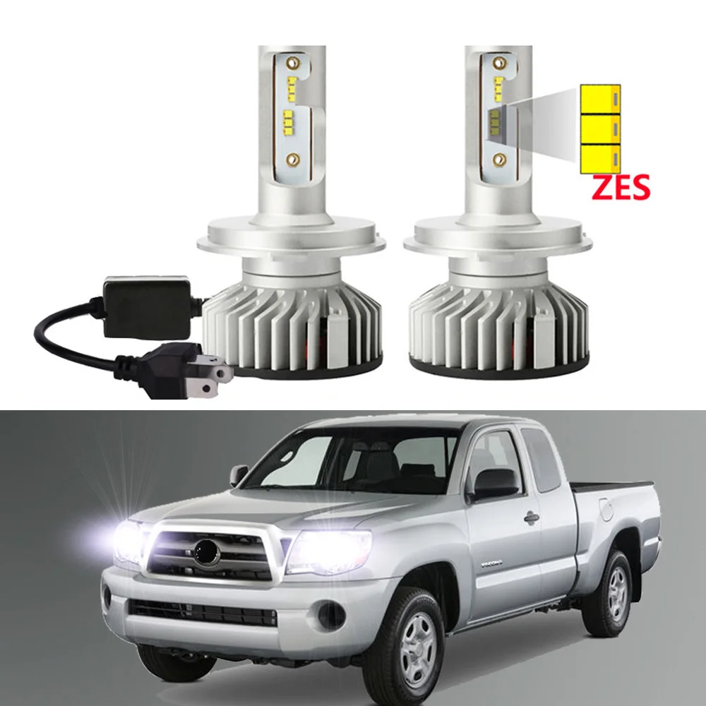

2 шт. для Toyota Tacoma 2005 2006 2007 2008 2009 2010 2011 2012 2013 2014 2015 светодиодные лампы фар дальнего и ближнего света