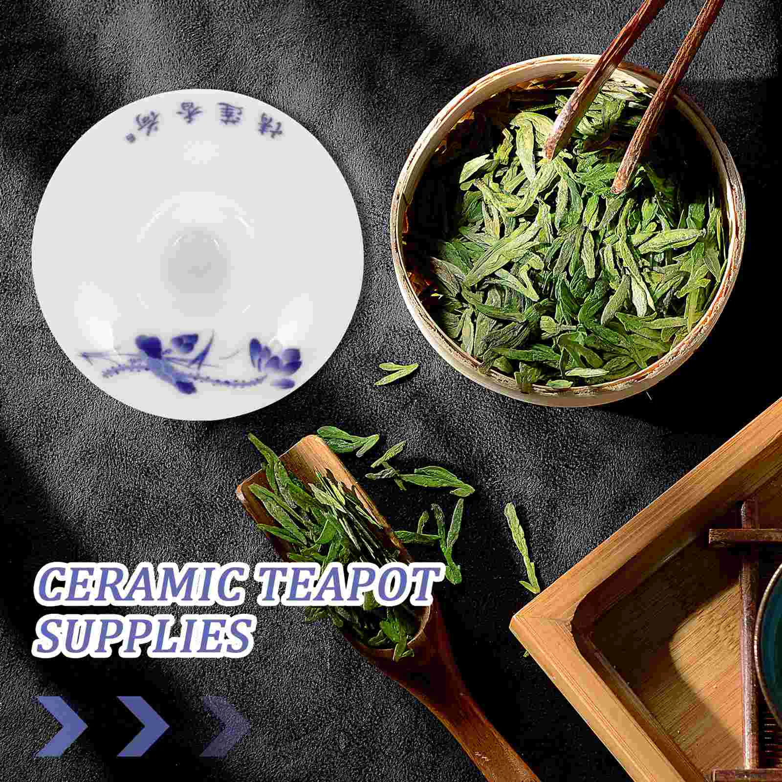 Керамическая крышка чайника для Gaiwan Cha домашняя замена чайной посуды аксессуар