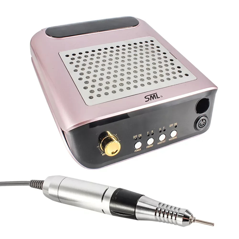 

Electric Nail Drill Manicure Machine With Dust Collector Fan Vacuum Cleaner Suction Nail File Tools Kits Drill Polish Bits Nail