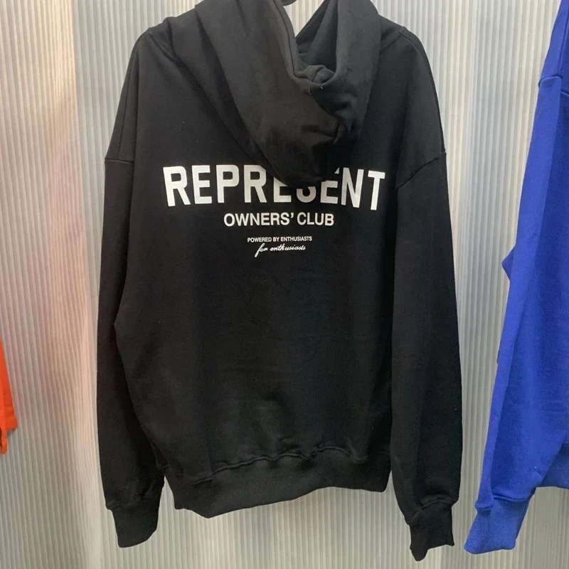 

Men Women REP Hooded Sweatshirts Casual Fashion Streetwear High Street Hip Hop Black Hoodies Pullovers Fast Shipping