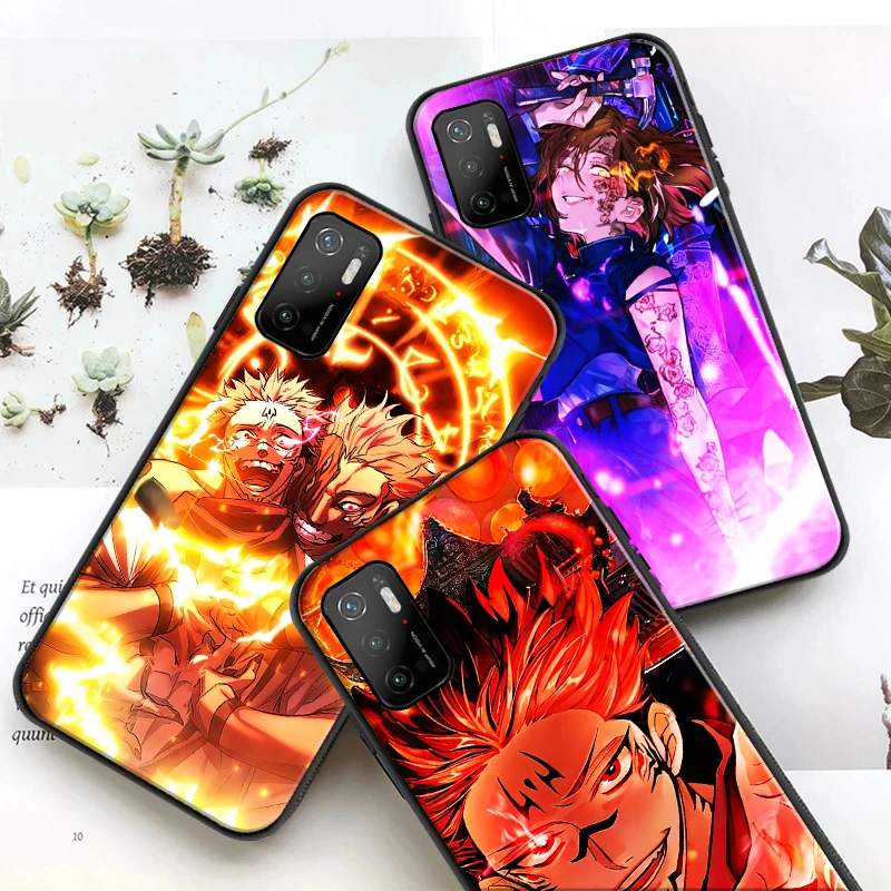 

Jujutsu Kaisen Anime Itadori Yuji Ryomen Sukuna Phone Case For Xiaomi POCO F3 GT X3 Pro X3 GT M3 M3 Pro X3 X3 NFC Cover