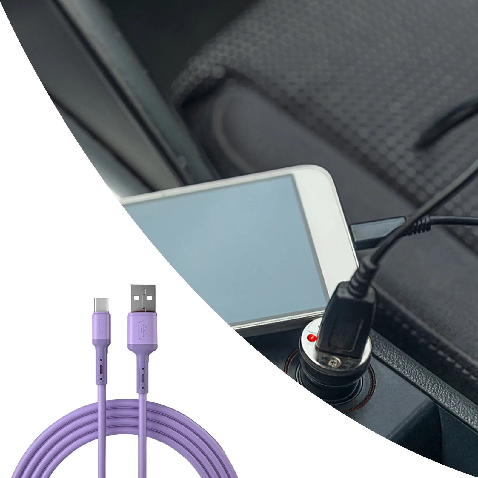 

Super Fast Charging Type-C Cable Fast Charging USB C Data Cable Soft And Durable TPE Cord Liquid Soft Rubber Cable Compatible